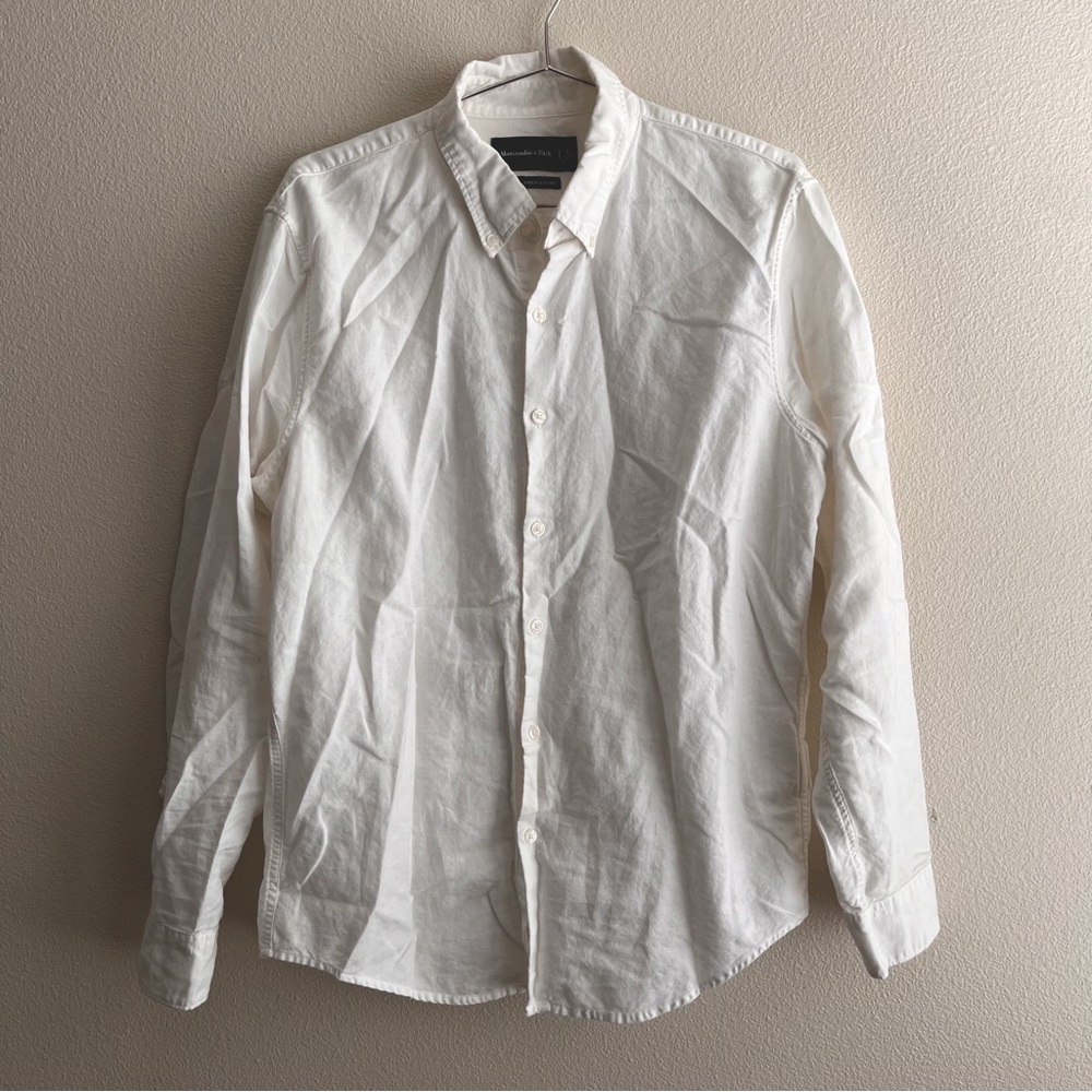 Abercrombie & Fitch Linen Blend Button-Down Shirt